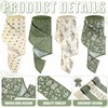 4 Rolls 20 Yards Sage Green Wired Edge Ribbon 2.5