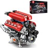 Reobrix V8 Engine Model Building Kit for Adults, V8 Engine