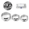 42pcs Stainless Steel Cinch Clamps Rings Single Ear 1/2in 3/4in