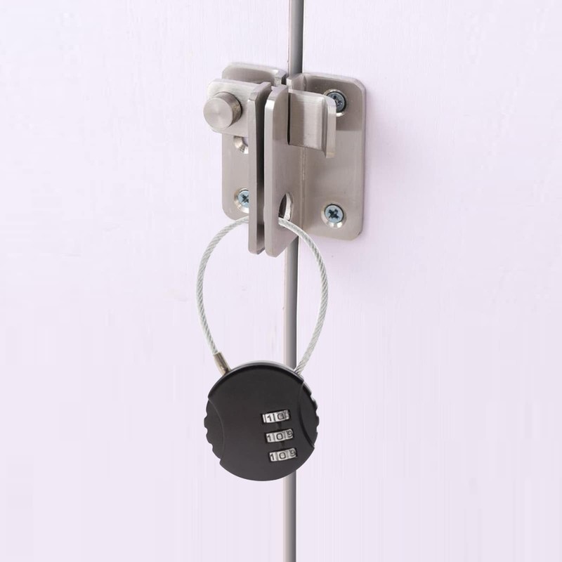 3 PCS 3-Digit Combination Lock Gym Locker Lock Waterproof Outdoor