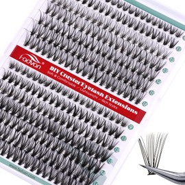 FADVAN False Eyelash Clusters 280pcs 20D+30D Blend 9-16mm Volume DIY False Eyelash Extension Individual Natural DIY Eyelashes (20D+30D - 0.07D Curl)