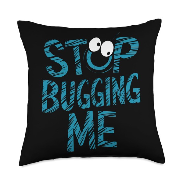 Insect humor Funny mosquito Ant picnic Bug repellent Throw Pillow