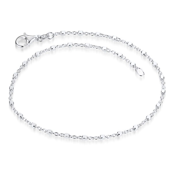 Materia SA-119 Women's Fine Bracelet 925 Silver Cube Chain Filigree