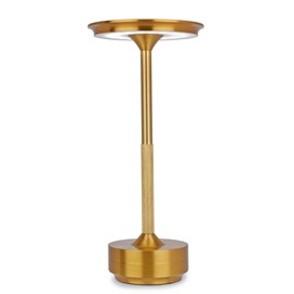 Portable LED Table Lamp - Modern Touch-Control Lighting with 3 Color Modes - Rechargeable LED Lamp for Home, Office, or Outdoor Dinner - Sleek Table Light with USB Charging, 5200mAh Battery- Pack of 1