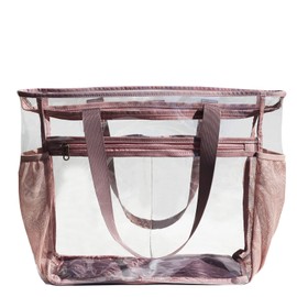 ESVAN Clear Tote bags Stadium Approved Security Travel Gym See Through Bags for Work Sports Concerts Travel Beach
