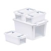 Curver Set of 4 VersaBox Plastic Organization and Storage Box