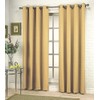 Stylemaster Grammercy Grommet Drapery 56-Inch by 84-Inch Window Panel, Honey