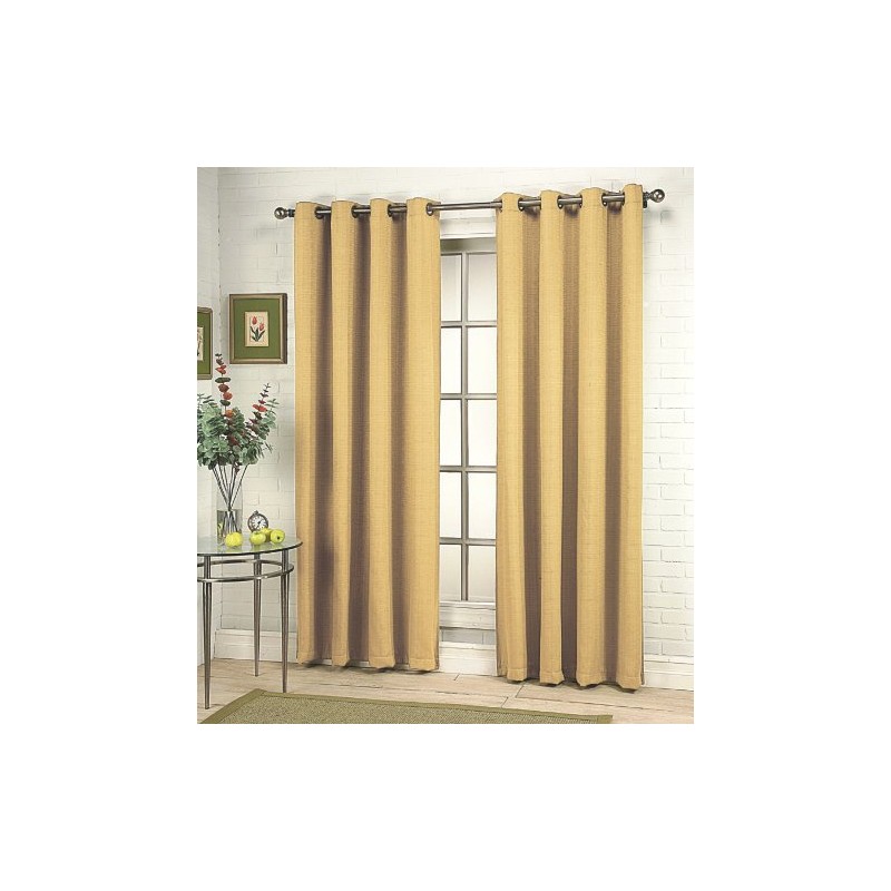 Stylemaster Grammercy Grommet Drapery 56-Inch by 84-Inch Window Panel, Honey