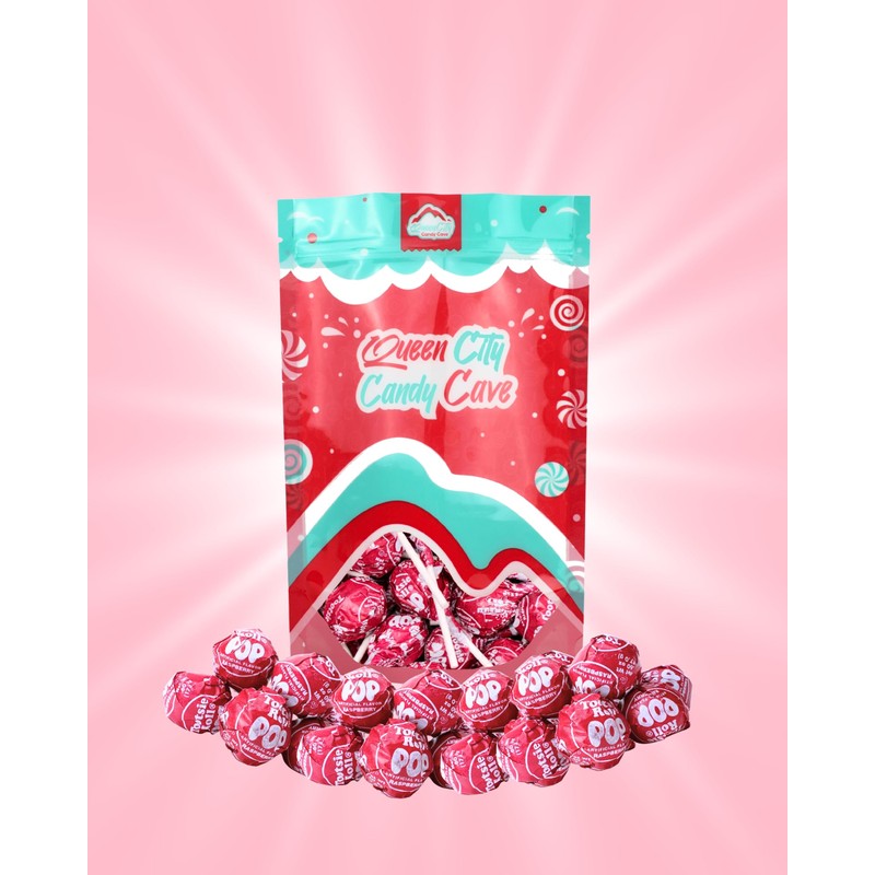 Red Raspberry Red Lollipops, Red Tootsie Pops, by Queen City