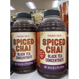 Trader Joe's 2 Packs Trader Joe’s Spiced Chai Black Tea Concentrate 16 FL OZ Each Pack