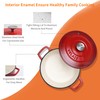 Velaze 6 QT Enameled Cast Iron Dutch Oven, Dual Handles
