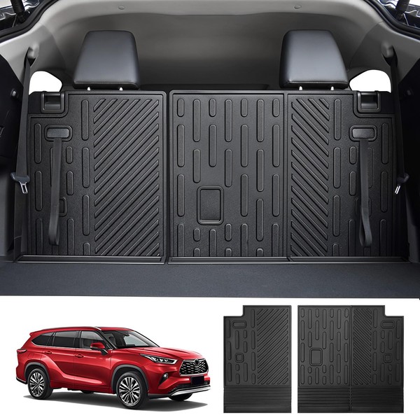 Utiiy Cargo Mat Fit for 2020-2023 Toyota Highlander Backrest Mat