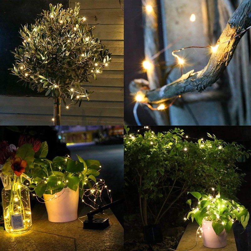 Wtaleop 75ft Outdoor String Lights Waterproof, Plug-in Fairy Lights, 200LED