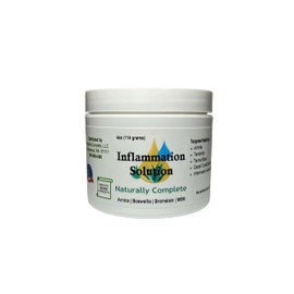 Inflammation Solution Cream—For Your Back, Neck, Knee, Hand, Shoulder, Foot, etc. Safe to use with Arthritis Gloves & Braces, Back Pain Massagers, etc.— Arnica, Vitamin B6 & MSM (4 oz. Jar)