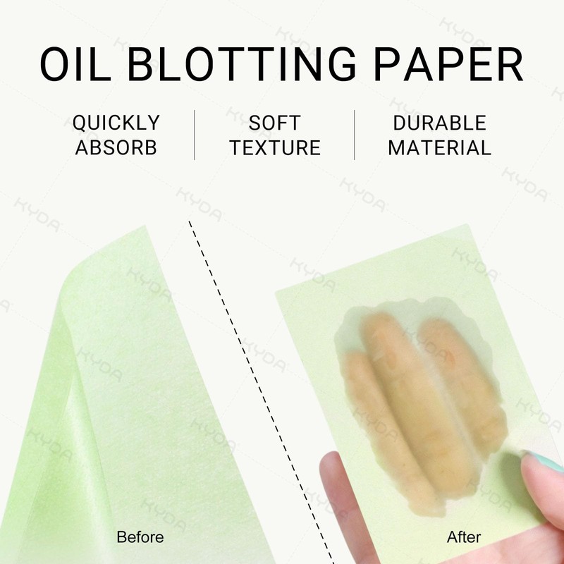KYDA 200 Sheets Face Oil Blotting Paper, Included Refills, Mirror