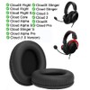 Replacement EarPads Compatible with Hyper-X Cloud 1/2/3/Pro/Core/Alpha/Alpha S/Flight/Stinger/Mix/CloudX Headsets –