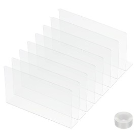 PATIKIL 8 Pack Under Couch Blocker, Acrylic Under Bed Blocker for Pets (4.72" H x 7.87" L) with Tape Clear Toys Blocker for Bed Sofa Desk Furniture