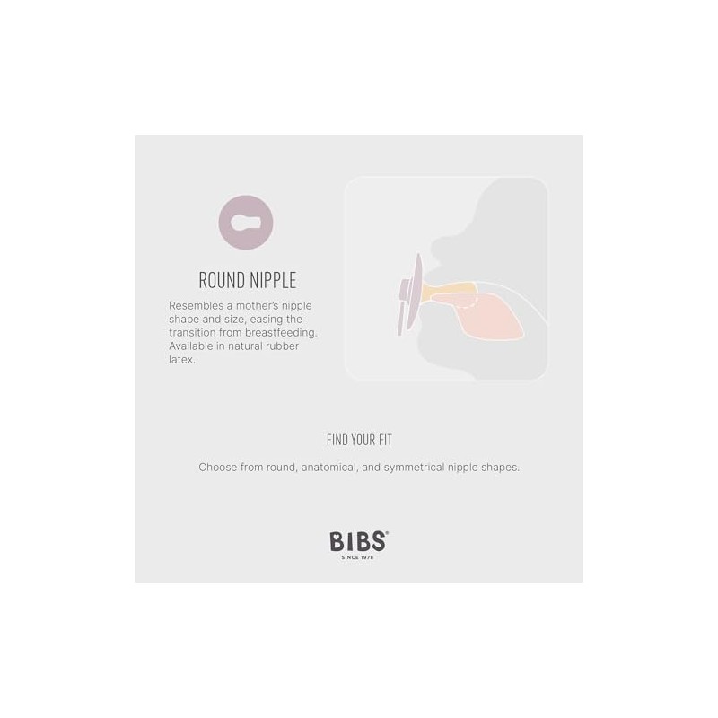 BIBS Chuponess Try-it Colour Liberty Eloise, Pack de 3, Tetina