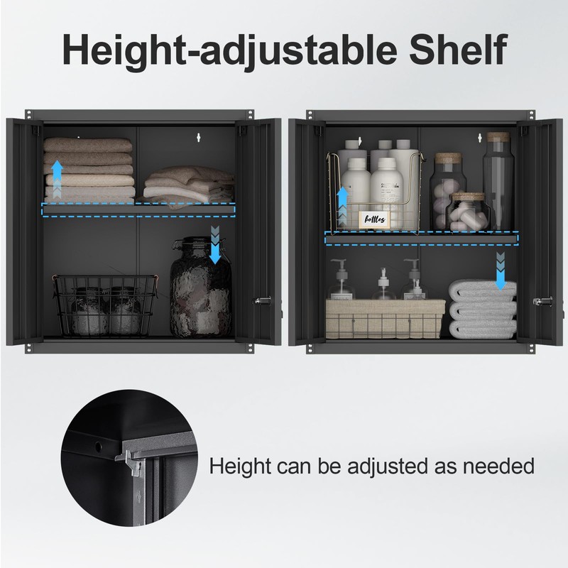 Steel Wall Cabinet, Metal Locking Wall Cabinet, Wall Hanging Metal