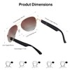 Smart Sunglasses,Bluetooth-Audio Glasses for Men Women,High-Definition Nylon Lens,Built-in Mic &