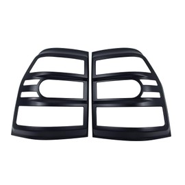 hilopexi 2PCS Pair Matte Black ABS Plastic taillights Guard Rear Lampshade Car Accessories Compatible with Mitsubishi Pajero V98/V97/V93/V95 2007-2024 Car Tail Light Cover (Black)…