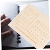 Operitacx Pack of 2 Braille Learning Equipment Braille Alphabet Learning