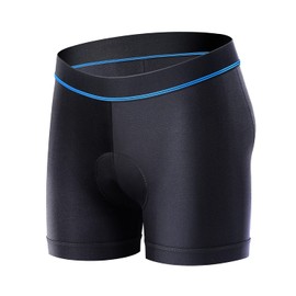 Sportneer Cycling Shorts Men's Padded Cycling Shorts Cycling Shorts Men's Padded Quick-Drying & Elastic Cycling Shorts Men's Padded Gel Short - Improved Elasticity and Air Permeability, blue