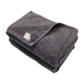 Bestie Imabari Certified Towel, Bath Towel, Set of 2, Charcoal, Gray, Water Absorbent, Quick Drying, Lightweight, Room Drying, Made in Japan, 100% Cotton, Dull Color,