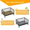 OSCHF Dog Bed with Rails - Elevated Pet Metal Bed