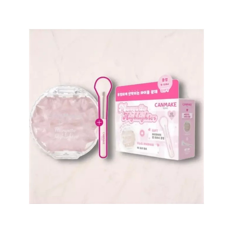 Canmake 캔메이크 무뉴토 하이라이터 +팬브러쉬 Canmake Muniot Highlighter + Fan