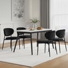 STOOLINK Black Dining Chairs Set of 2 Velvet Upholstered Dining