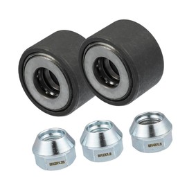 REPAIROCK Universal Wheel Stud Installer Tool, Wheel Bolt Installer, M12x1.25 M12x1.5 M14x1.5, Iron, with 3/4" Hex Wheel Lug Nuts, Silver Tone, 1 Set Auto Replacement Parts