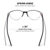 OLIEYE Acetate Reading Glasses for Women Retro Cat Eye Reader