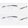Mcoorn Lesebrille Entspiegelt Transparent für Damen Herren, Blaulichtfilter Lesehilfe Biegsam
