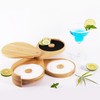 JUEGD Margarita Salt Rimmer Set, 3 Tier Bamboo Salt Rimmer,