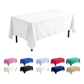 Mantel Rectangular Satinado Decoración De Mesa 145x300cm                                                                                              