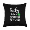 Lucky Grandma of Twins Cute Irish Shamrock St Patricks Day