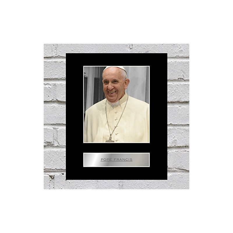 Pope Francis Mounted Photo Display