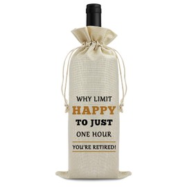 Retirement Gifts Coworker Leaving Gift for Coworker Wine Bag Farewell Gifts for Colleague Appreciation Gifts Wine Wrapping Bag Retired Gifts for Teachers Nurses Boss Going Away Gift for Women