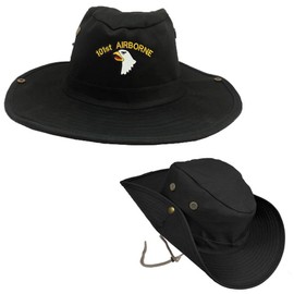 Koopa 101-101ST-AIRBORNE-MILITARY-OUTDOOR-HIKING-HUNTING-HAT-SOLDIER-BOONIE-BUSH Black