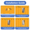 2-Pack Stainless Steel Shipping Container Air Vents – Rust-Free Heavy-Duty