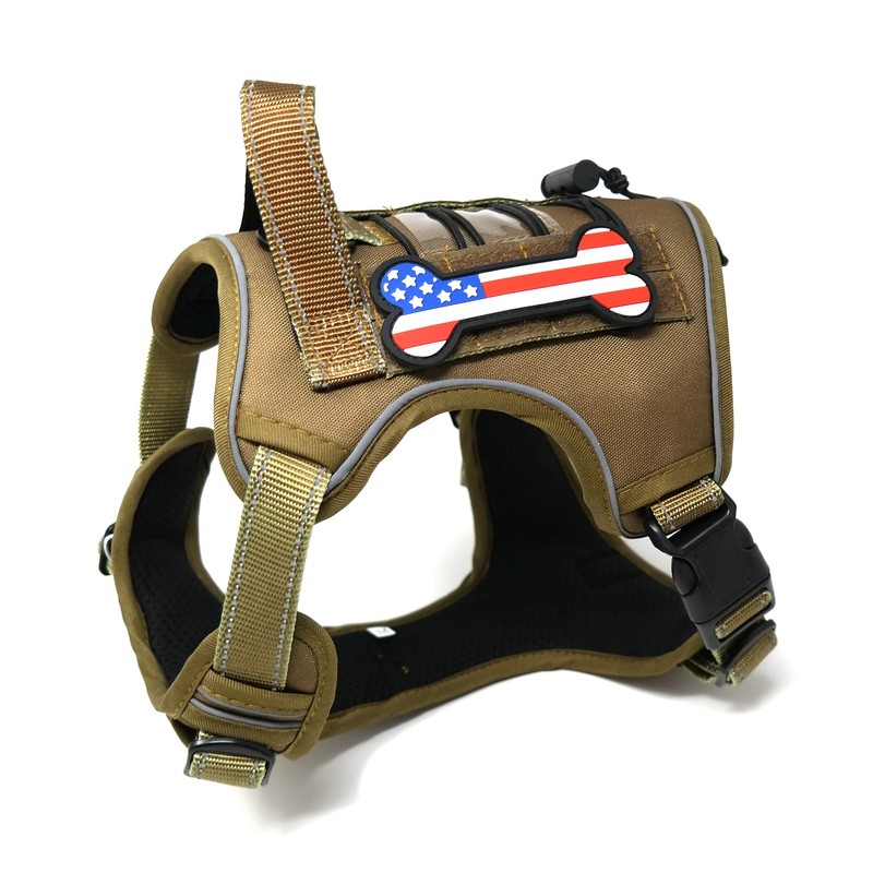 American Flag Dog Bone PVC Rubber Funny Tactical Hook and