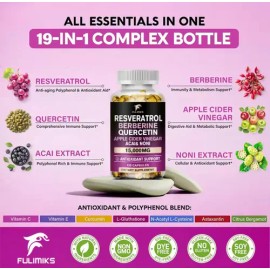 Resveratrol 15,000mg Antioxidant Nad 1500mg Liposomalal                                                                                               