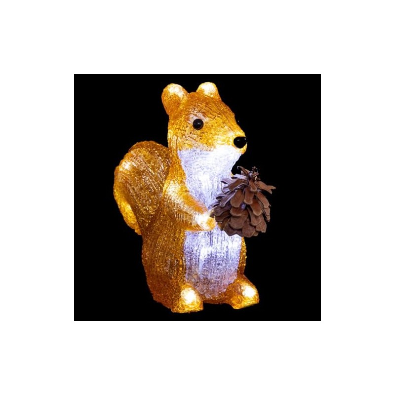 Feeric Lights et Christmas - Squirrel Illuminated for Outdoor Use,