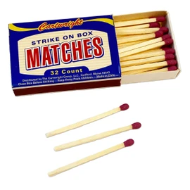 Cartwright, Strike On Box Pocket Matches, Premium Quality, 32 Count, for Fires, Candles, Camping & Outdoors - 10 Pack (4)