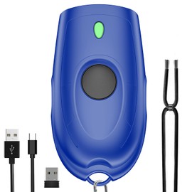 Symcode Bluetooth Barcode Scanner Mini 1D Small Portable Barcode Scanner 3-in-1 Bluetooth & 2.4G Wireless & USB Wired Barcode Scanner with Android,iOS,Computers,Windows