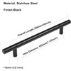 homdiy Black Cabinet Pulls Drawer Pulls 15 Pack HD201BK 7-1/2in(192mm)