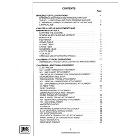 Brown & Sharpe 13 Universal Tool Grinder Owner Operator Maintenance Manual '80