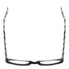 Calabria EB Thick Eye Rectangular Reading Glasses +0.75 Gloss Black