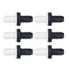 6Pcs Check Valve Plastic Non Return 1 Way Inline Valve
